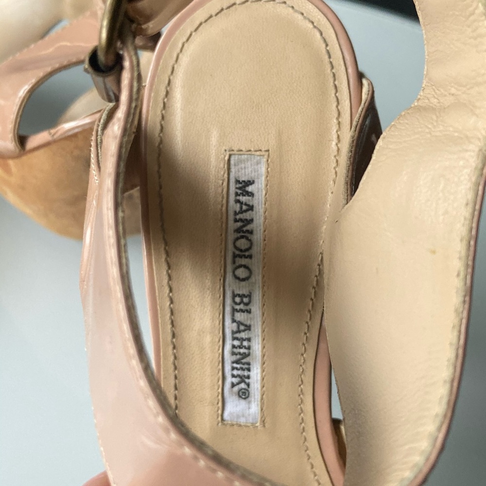 Manolo Blahnik Leather Heels - Picture 3 of 7